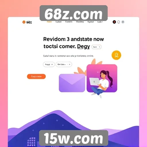 Navegação intuitiva e design moderno em 68z.com