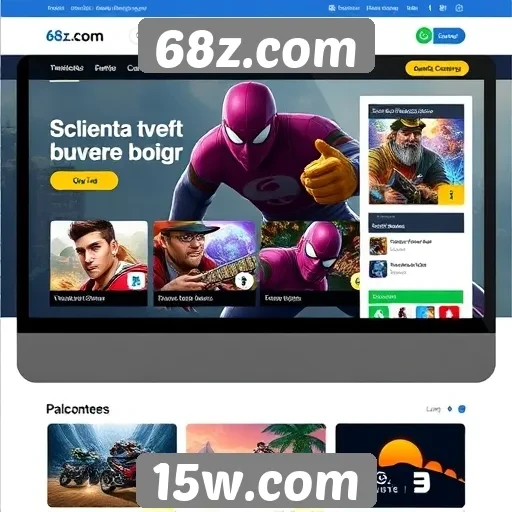 Experiência do usuário no site 68z.com